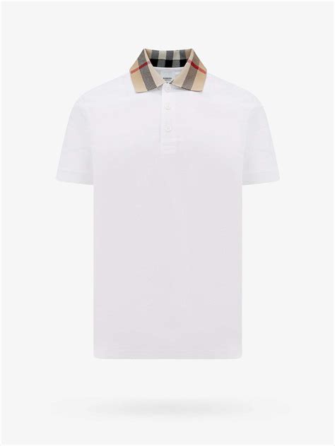 burberry white polo shirt mens|Burberry men's shirts 3x.